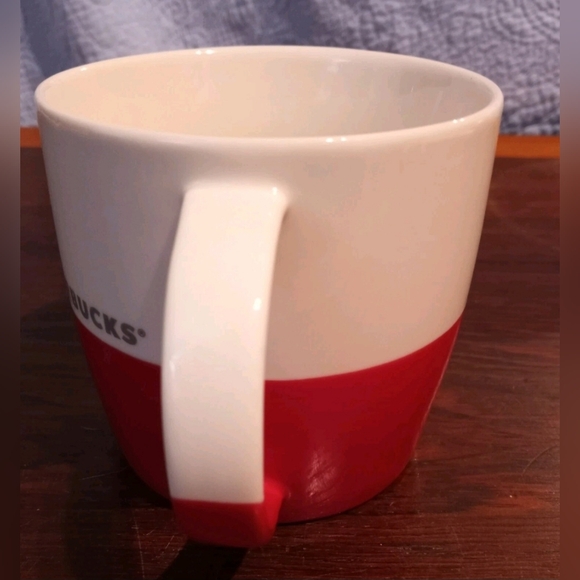 Starbucks New Bone China Red & White Mug Cup 2011 - Picture 4 of 7